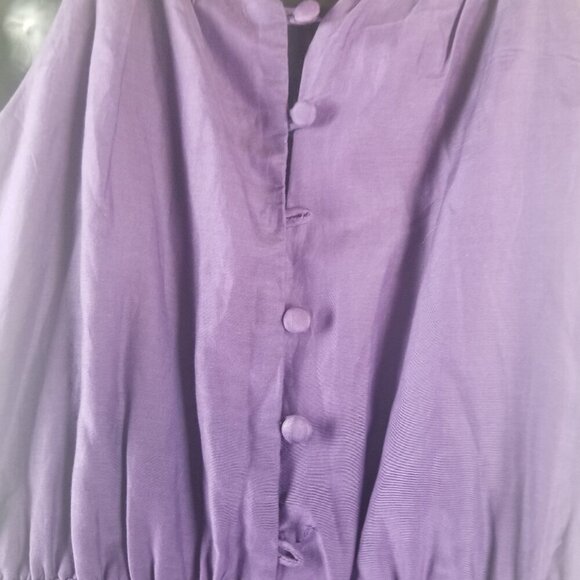NWT Women's Silk Blend Lavender Croquette Fairycore Dress Sz M - Picture 8 of 8